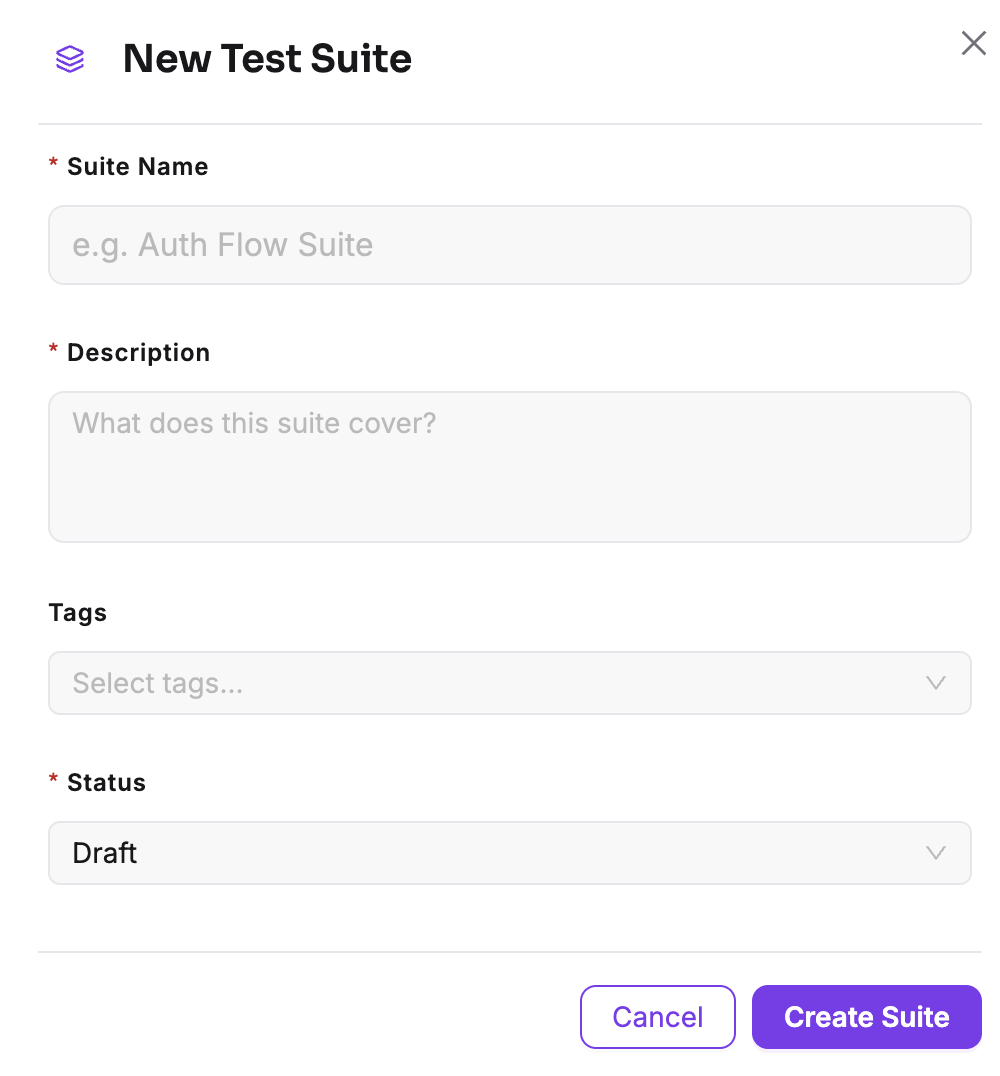 Create Test Suite