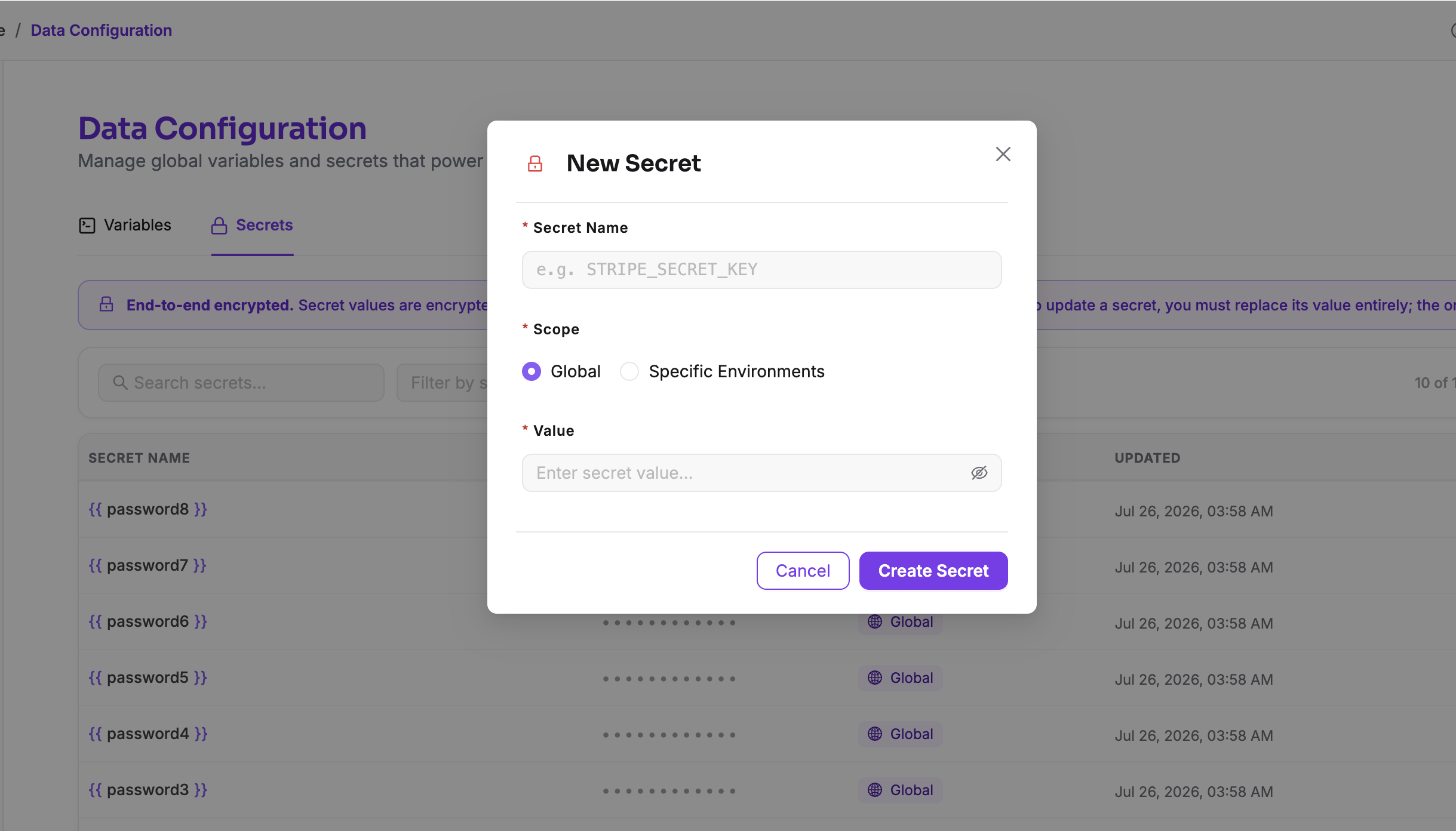 Create Secret