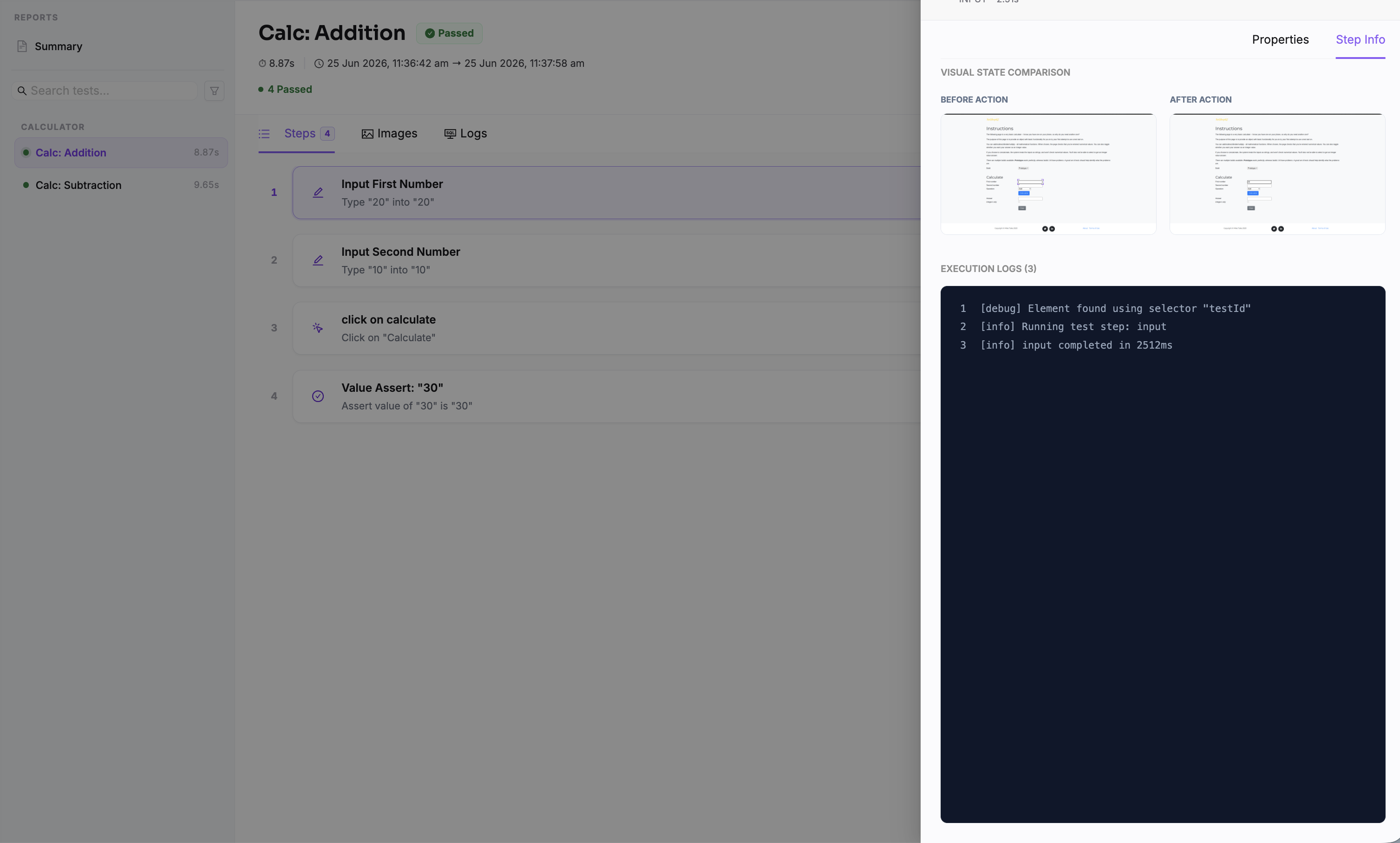 Test Case Report